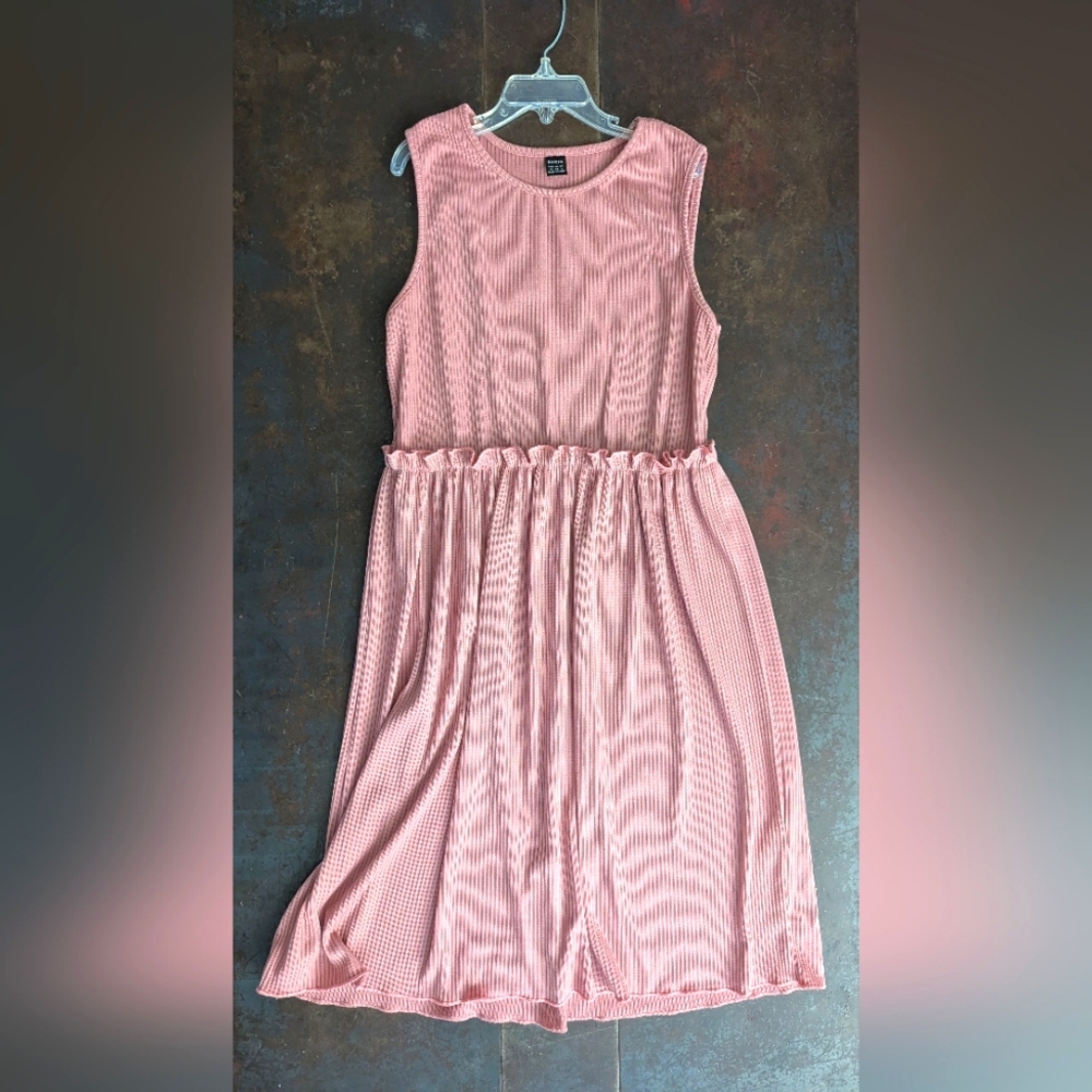 Shein Pink Sleeveless Dress